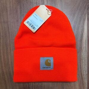 NEW Carhartt Beanie Style A18 BRIGHT ORANGE